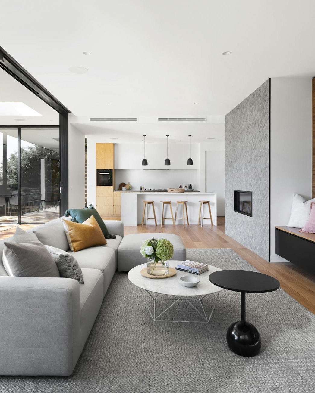 Bright luxury interior used in a mobile website concept